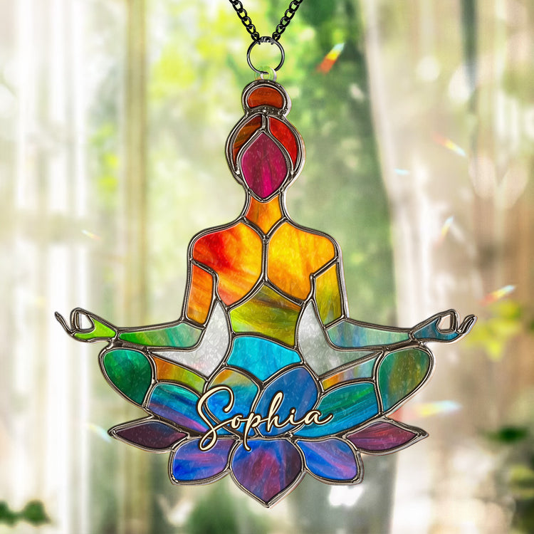 Let-That-Sht-Go-Colorful-Yoga-Personalized-Window-Hanging-Suncatcher-1