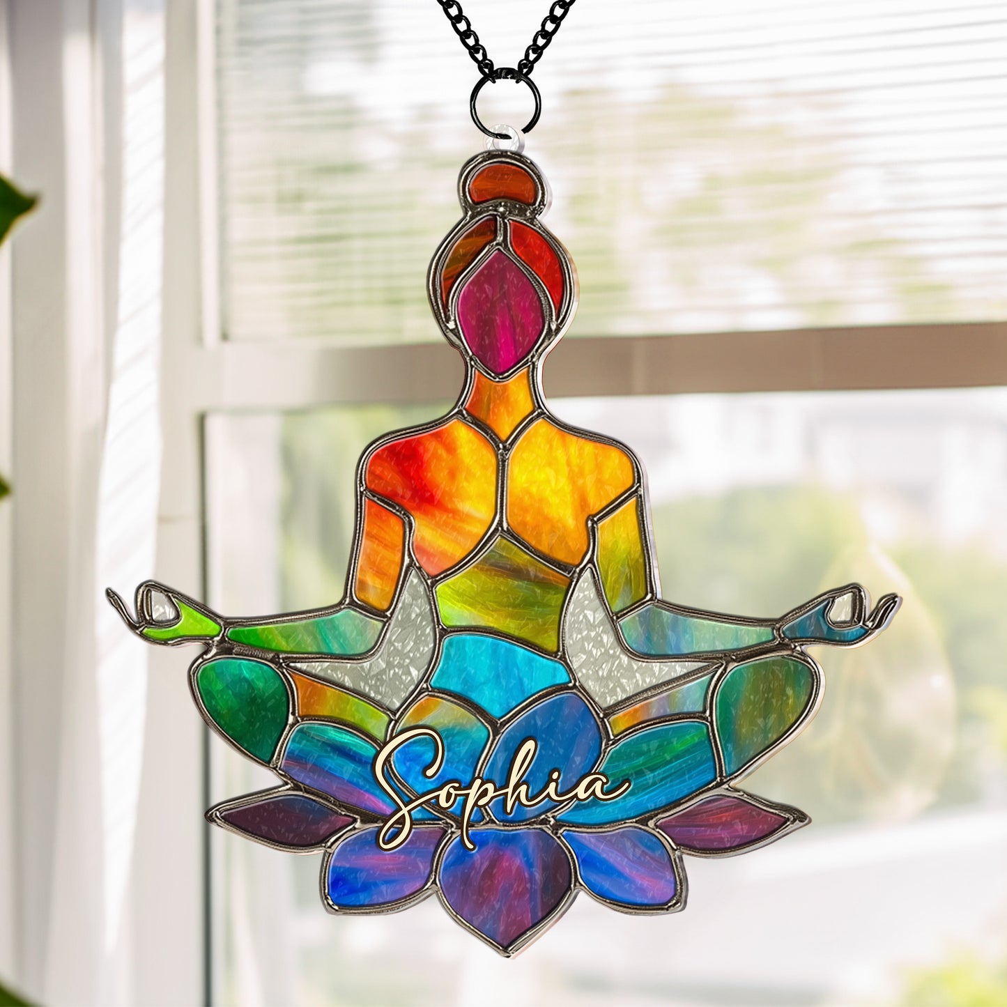 Let-That-Sht-Go-Colorful-Yoga-Personalized-Window-Hanging-Suncatcher-4