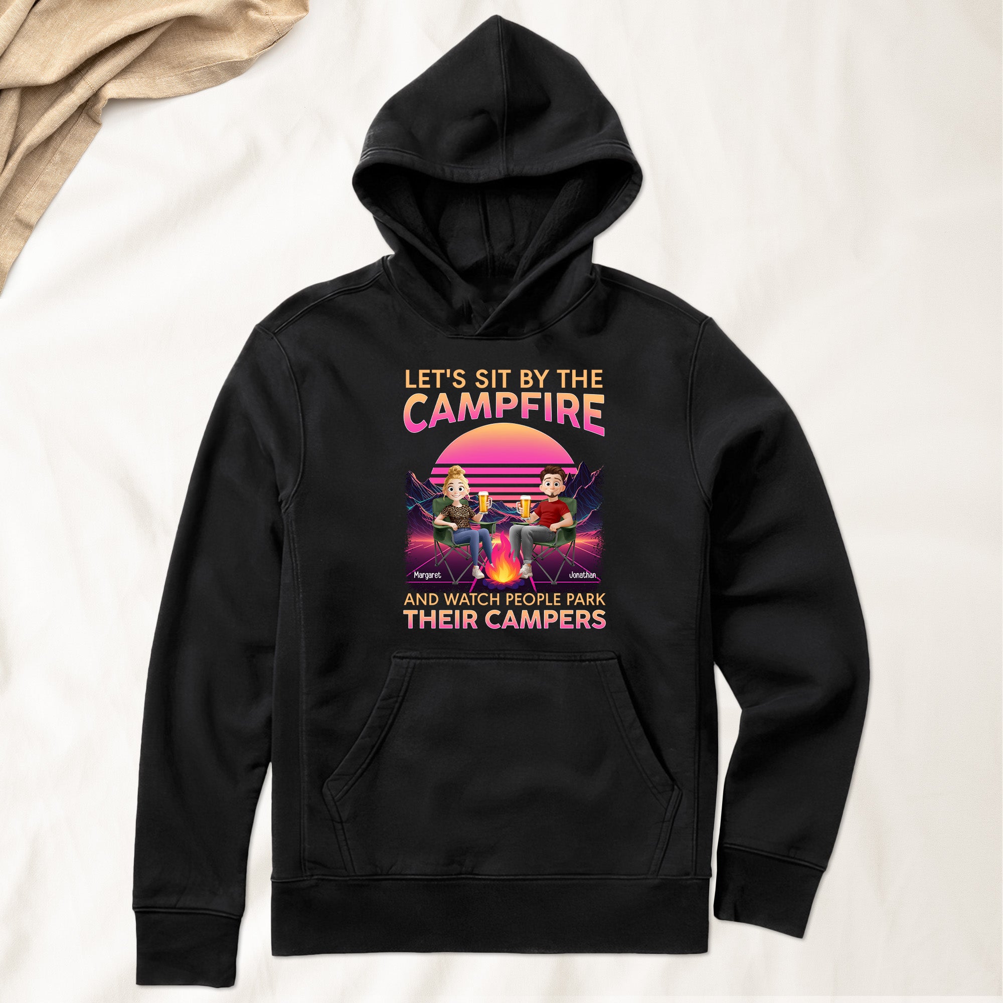 Let's Sit By The Campfire Watch People Park Their Campers - Personalized Shirt
