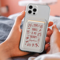 Let's Travel The World - Personalized Wallet Compatible With Magsafe