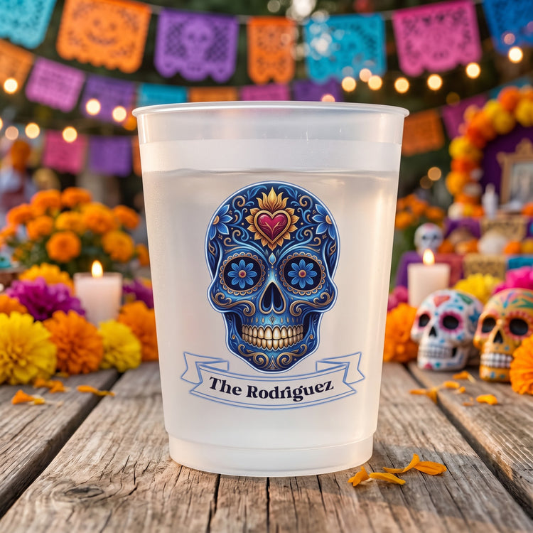 Let's-Fiesta-Mexican-Cinco-De-Mayo-Florals-Fiesta-Dia-De-Los-Muertos-Personalized-Cups