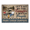 Let&#39;s Sit By The Campfire - Personalized Doormat