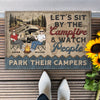 Let&#39;s Sit By The Campfire - Personalized Doormat
