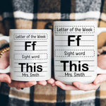 Letter Of The Week F This - Personalized Mug