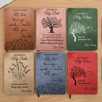 Letter To Loved One Grief & Remembrance Book - Memorial Journal - Personalized Leather Journal