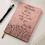 Letter To Loved One Grief & Remembrance Book - Memorial Journal - Personalized Leather Journal
