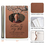 Letters To My Dad - Personalized Photo Leather Journal