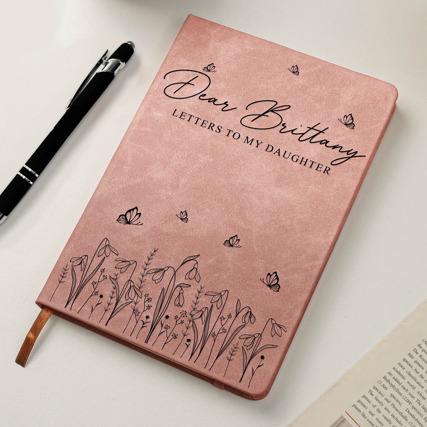 Letters To My Daughter, Sister, Mom, Friend - Memory Keepsake For Her - Personalized Leather Journal