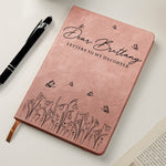 Letters To My Daughter, Sister, Mom, Friend - Memory Keepsake For Her - Personalized Leather Journal