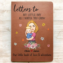 Letters To My Little Kids - Personalized Leather Journal