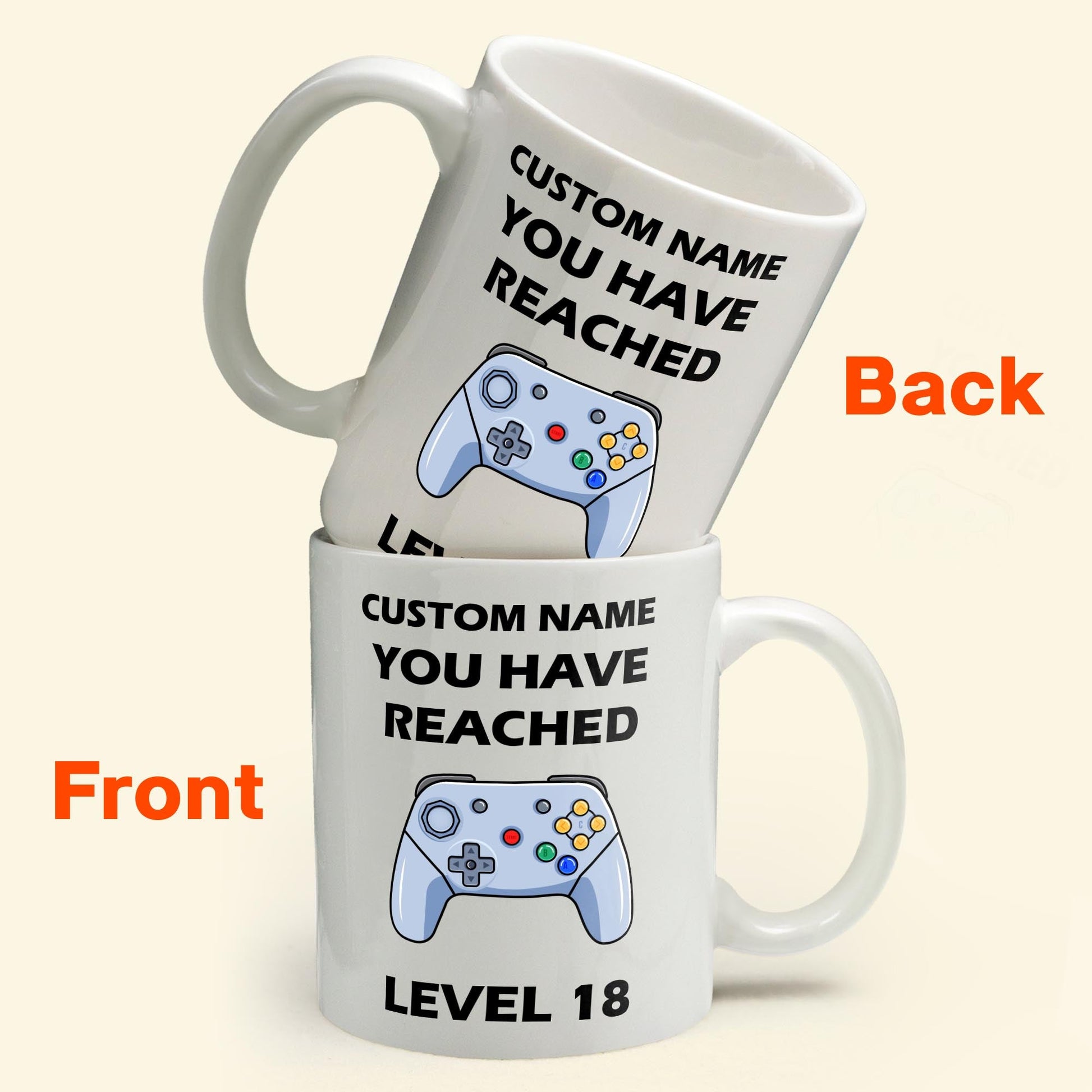 Level  Mug - Personalized Mug - Birthday Gift For Friends And Family