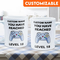 Level  Mug - Personalized Mug - Birthday Gift For Friends And Family