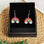LGBTQ+ Pride Flag - Personalized Acrylic Earrings