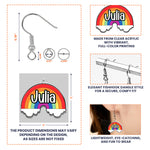 LGBTQ+ Pride Flag - Personalized Acrylic Earrings