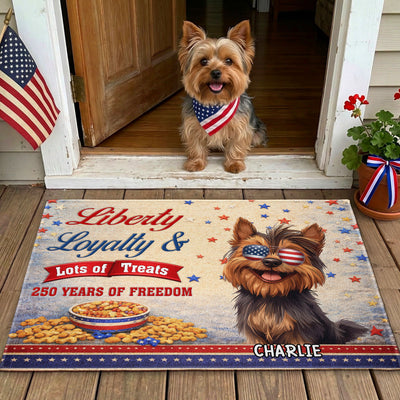 Liberty Loyalty Lot Of Treats - Personalized Doormat