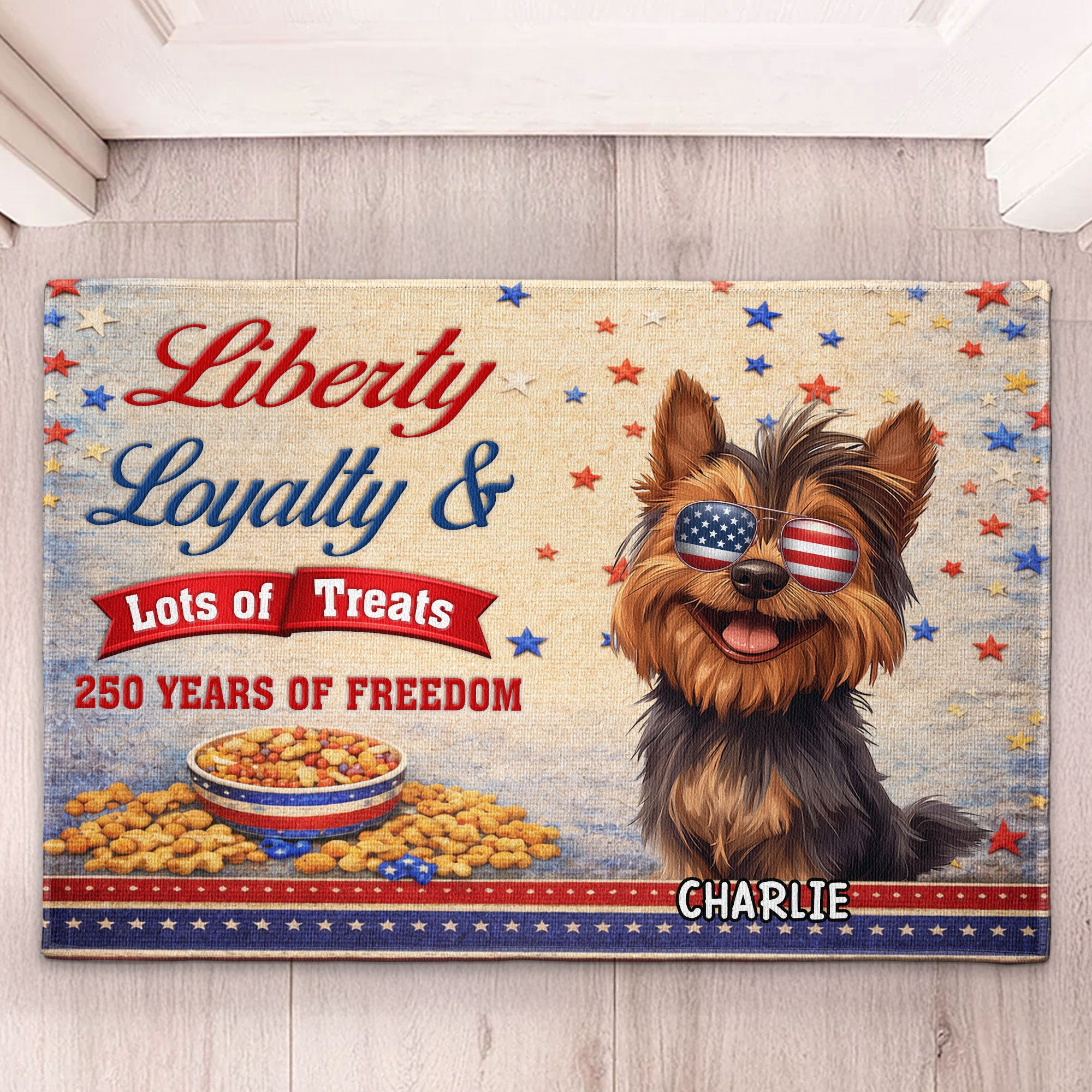 Liberty_Loyalty_Lot_Of_Treats_Personalized_Doormat_2