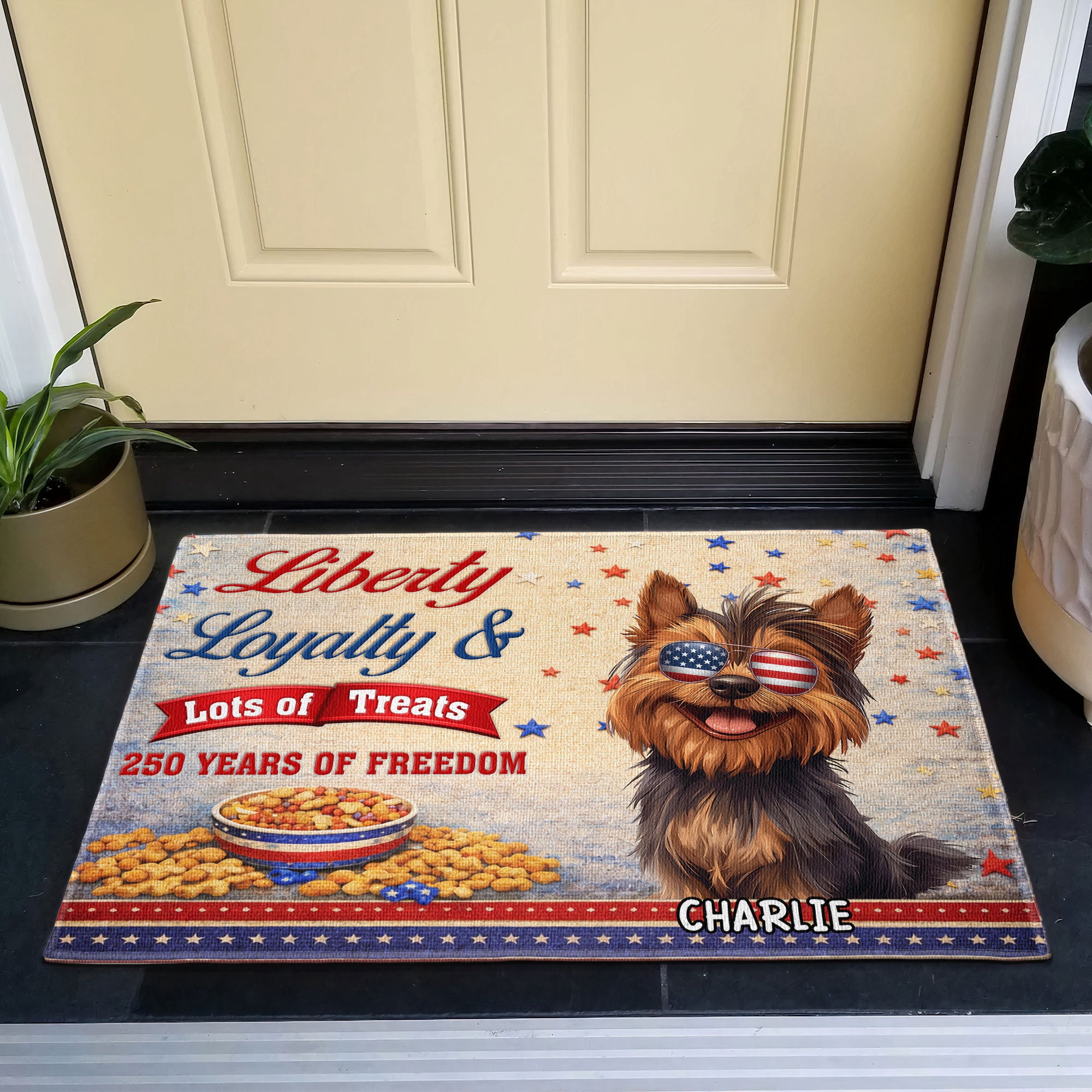 Liberty_Loyalty_Lot_Of_Treats_Personalized_Doormat_3
