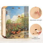 Life Is Better In The Garden - Personalized 3D Wooden Puzzle Night Light