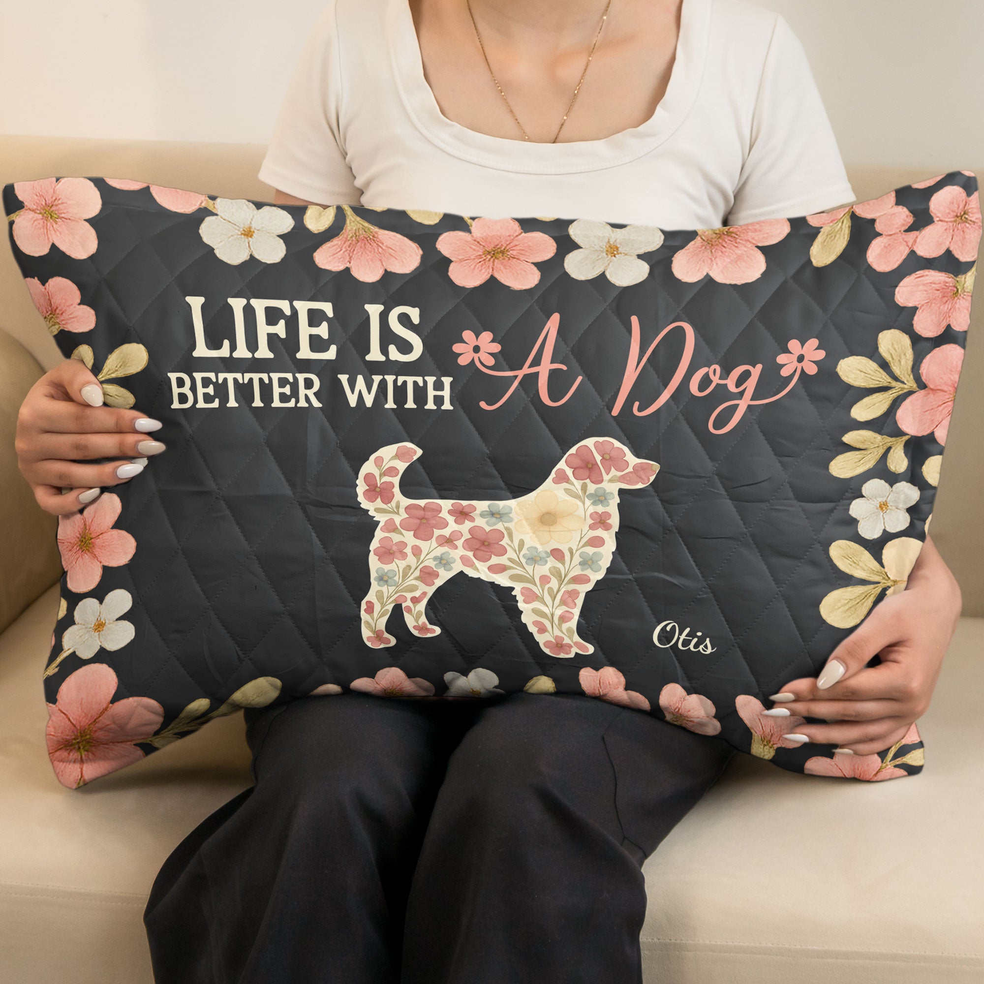 Life Is Better With Dogs - Custom Quilt Set