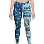 Life Is Better With Dogs - Personalized Leggings