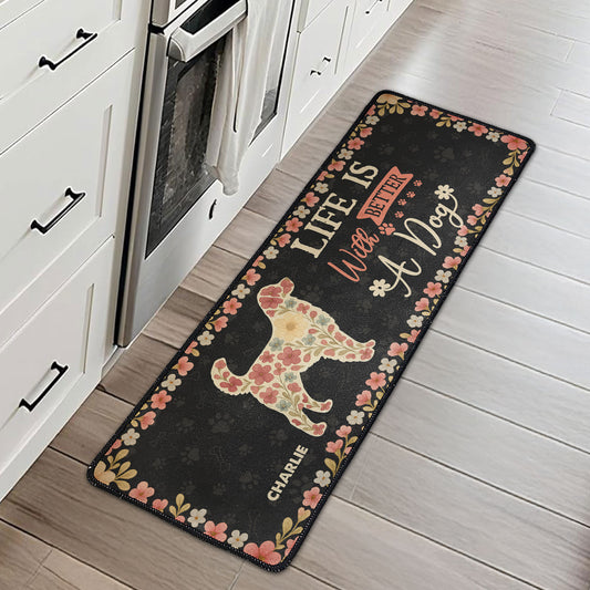 Life Is Better With Dogs - Personalized Runner Rug