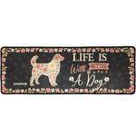 Life Is Better With Dogs - Personalized Runner Rug