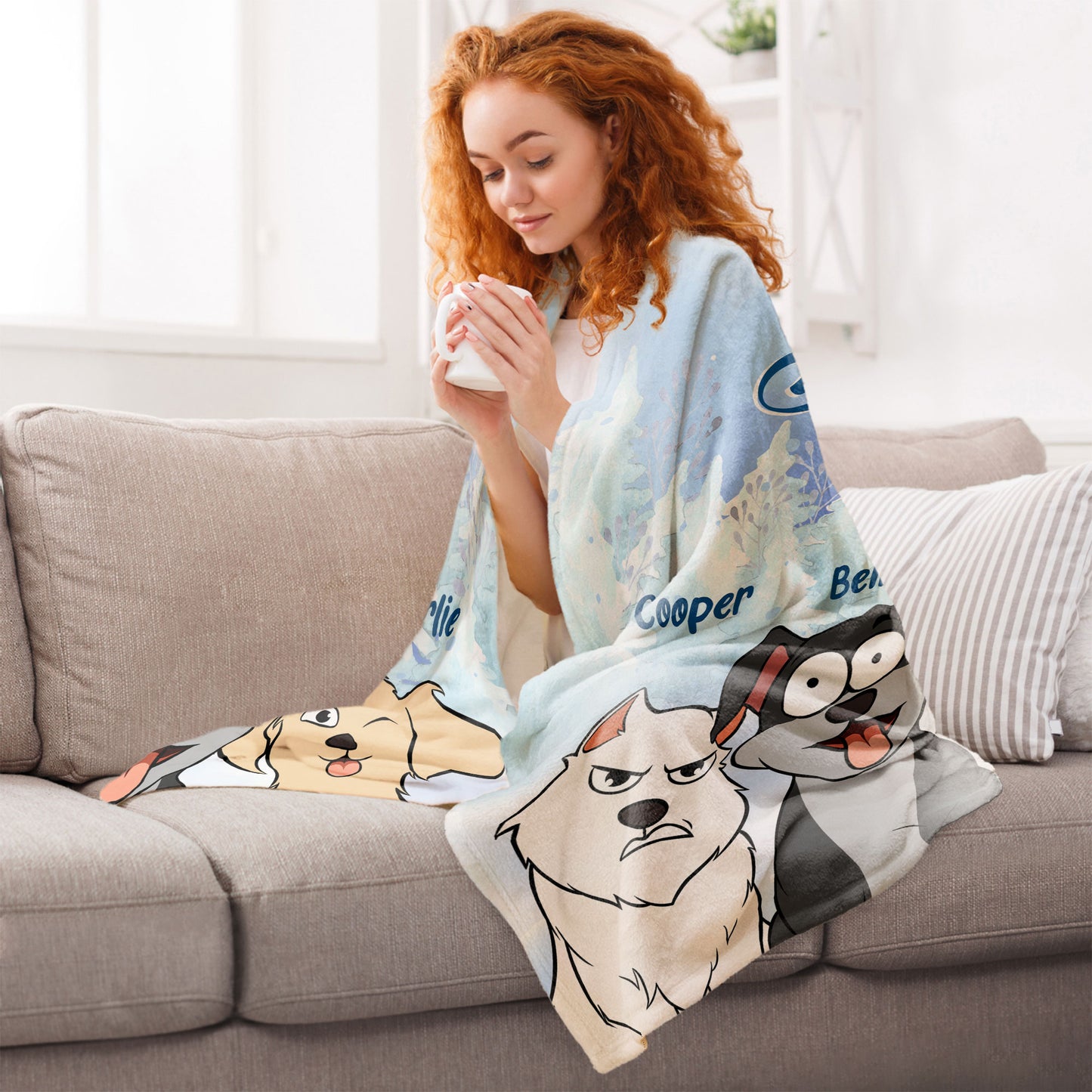 Life Is Better With Dogs - Personalized Blanket