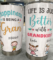 Life Is Just Better With Grandkids - Personalized Tumbler Cup