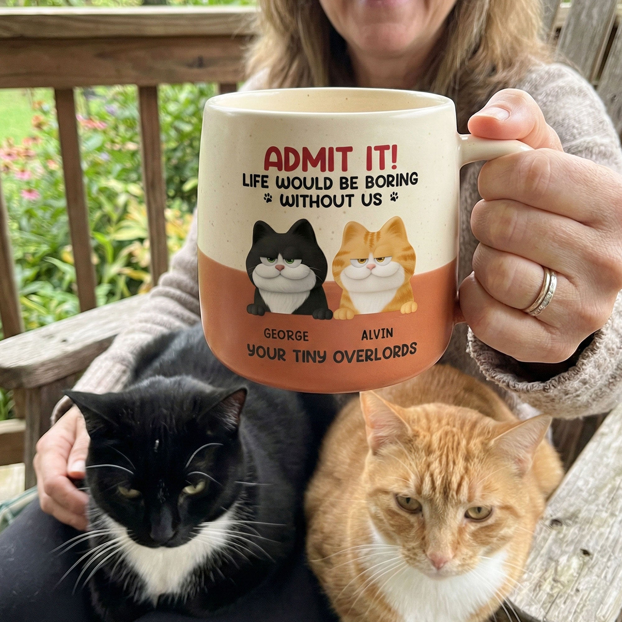 Life Would Be Boring Without Us - Personalized Two-Tone Mug