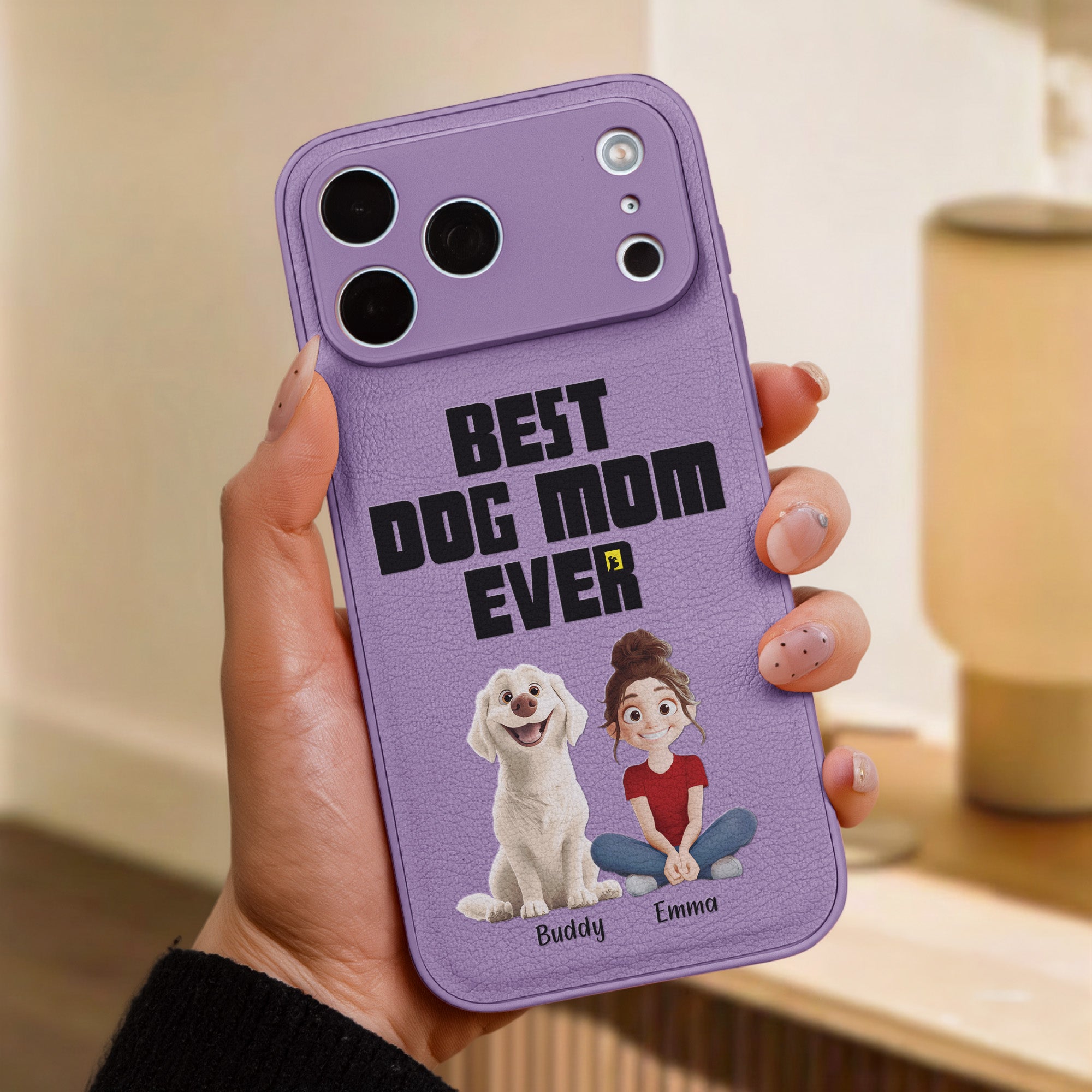 Life-Is-Better-Wit-Dogs-Personalized-Leather-Phonecase-2