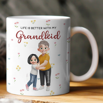 Life Is Better With Grandkids - Personalized Mug