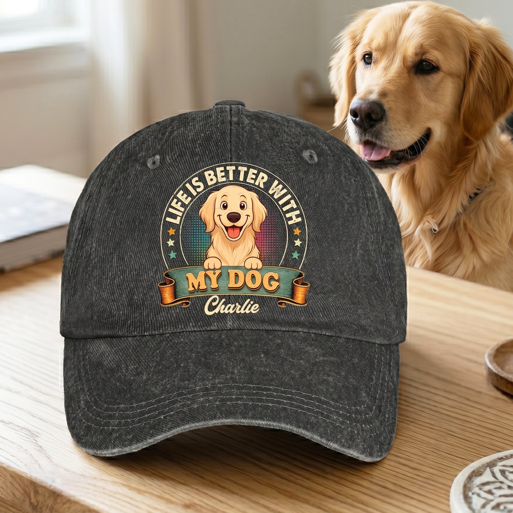 Life_Is_Better_With_My_Dog_Personalized_Cap_1