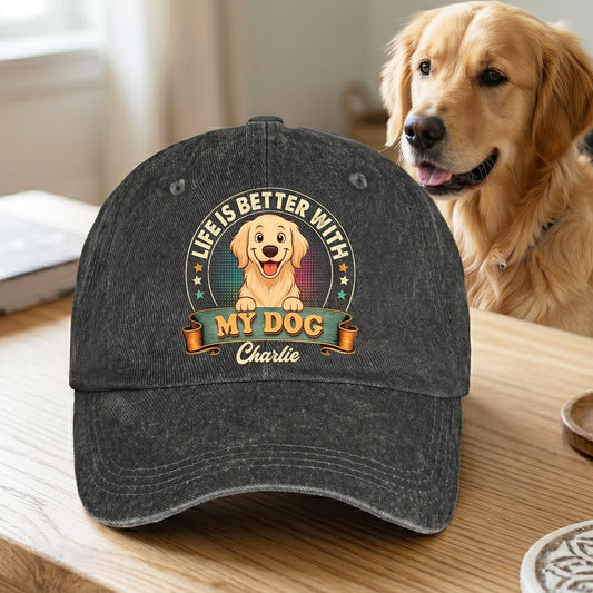 Life_Is_Better_With_My_Dog_Personalized_Cap_1