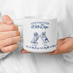 Life's Better With Dogs - Personalized Chunky Mug
