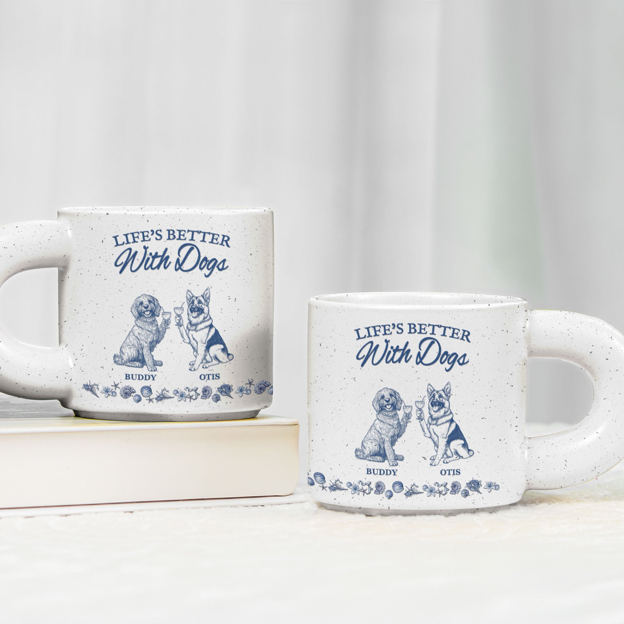 Life's Better With Dogs - Personalized Chunky Mug