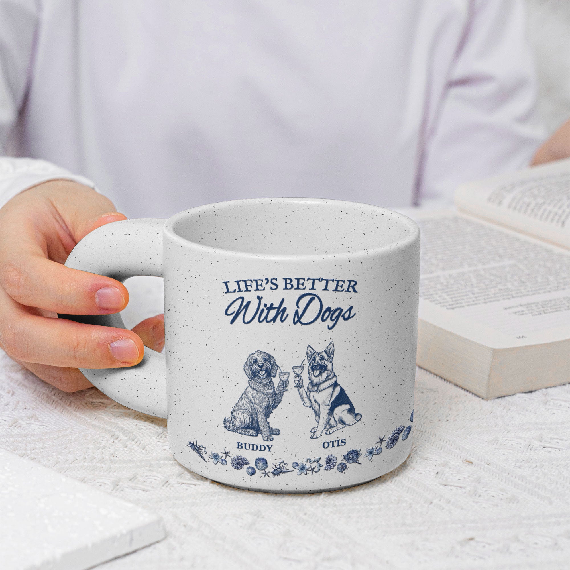 Life's Better With Dogs - Personalized Chunky Mug