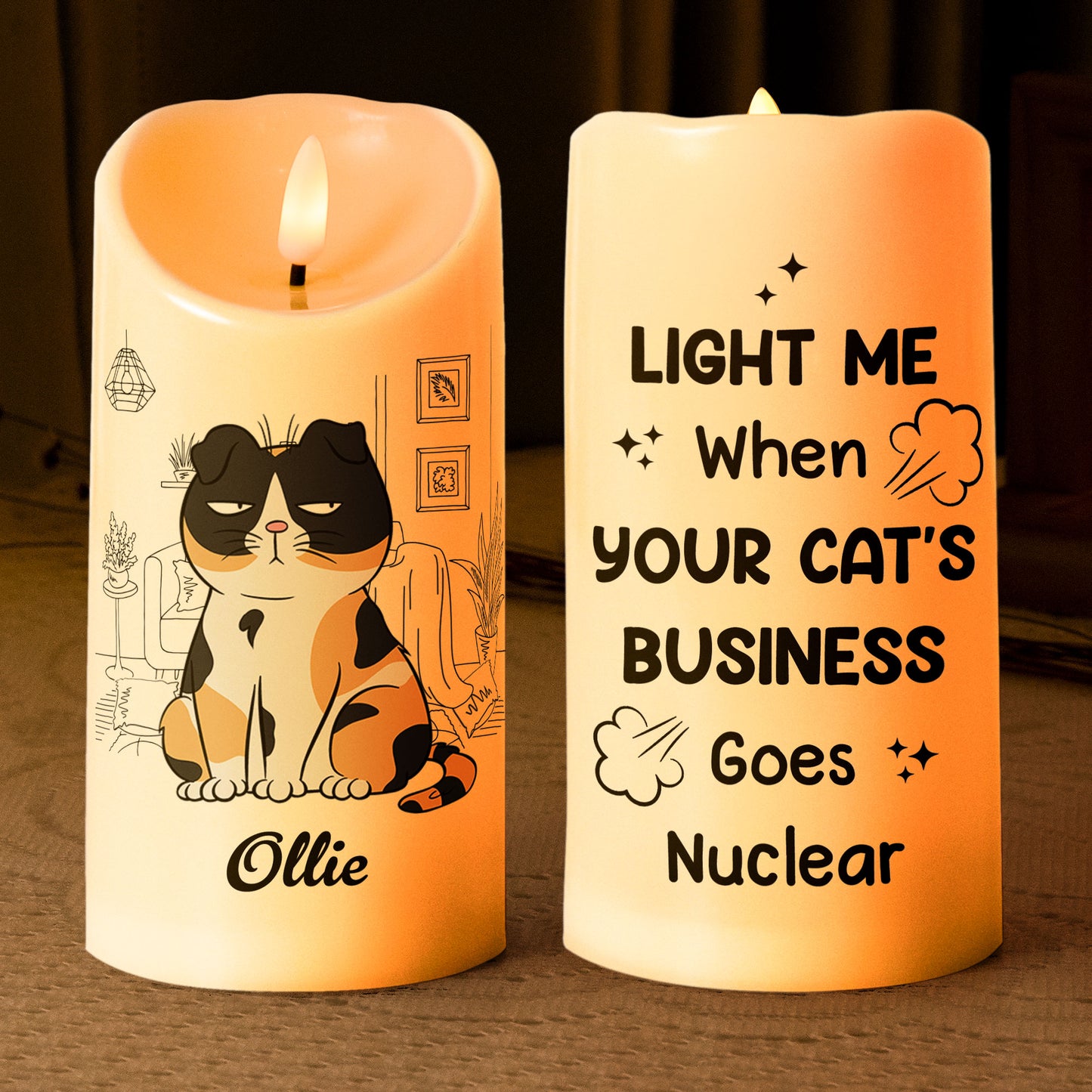 Light Me When - Personalized LED Candle