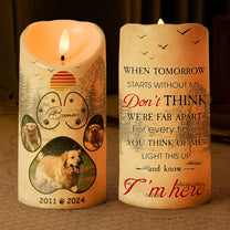 Light This Candle And Know I'm Here - Personalized Photo LED Candle