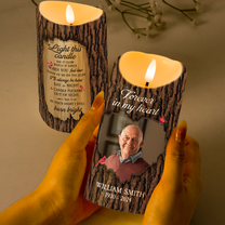 Light This Candle See It Glow - Personalized Photo LED Candle