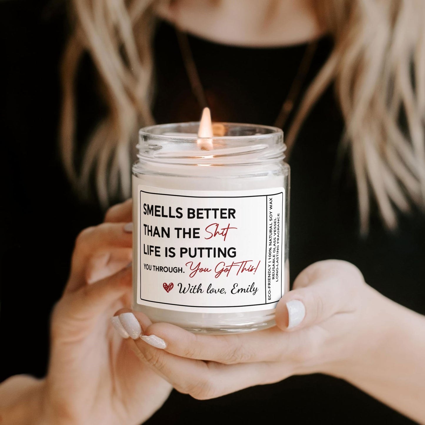 Light This Candle You Got This - Reminder For Her, Daughter, Sister, Wife, Friend - Personalized Scented Soy Candle