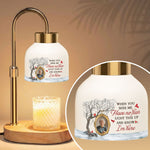 Light This Up And Know I'm Here Memorial Gift - Personalized Photo Candle Warmer