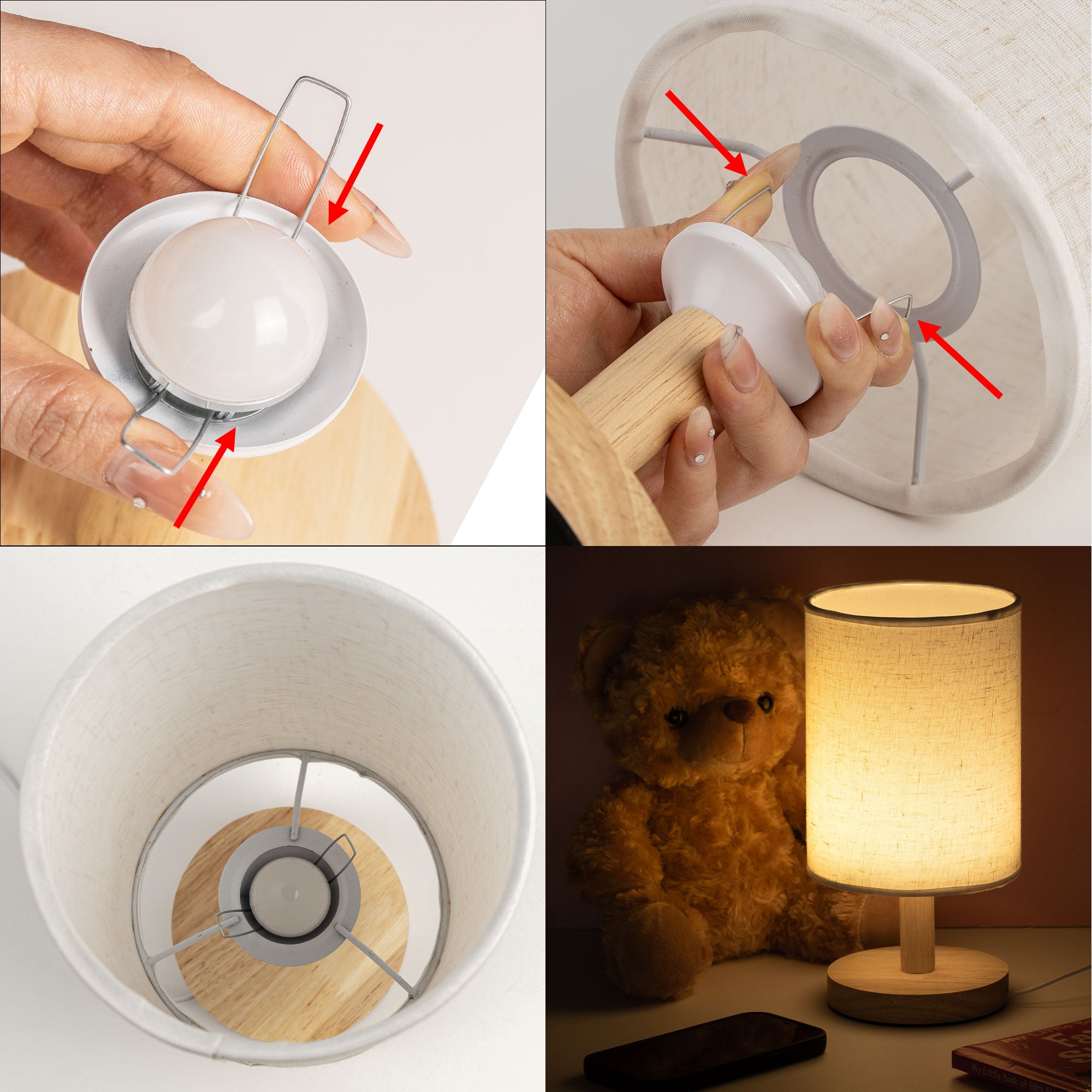 Light This Up I'm Always With You - Personalized Photo Fabric Lamp