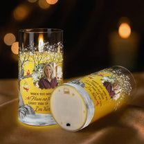 Light This Up & Know I'm Here Memorial Gift - Personalized Photo LED Candle Light
