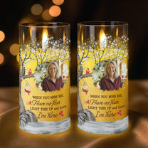 Light This Up & Know I'm Here Memorial Gift - Personalized Photo LED Candle Light