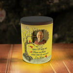 Light This Up & Know I'm Here Memorial Gift - Personalized Photo LED Tea Light Holder