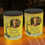 Light This Up & Know I'm Here Memorial Gift - Personalized Photo LED Tea Light Holder