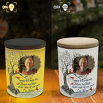 Light This Up & Know I'm Here Memorial Gift - Personalized Photo LED Tea Light Holder