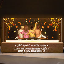 Light This When Missing Sisters - Personalized LED Night Light