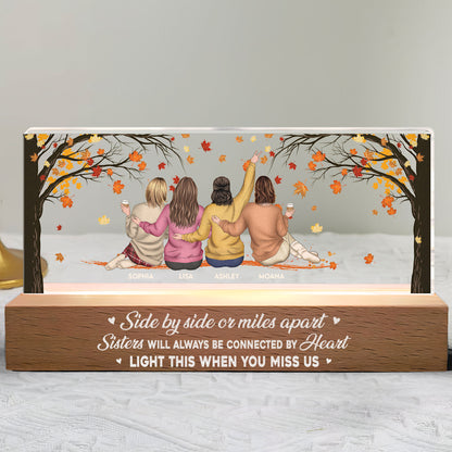 Light This When Missing Sisters - Personalized LED Night Light
