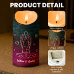 Light When You Want Me BJ - Naughty Gifts For Couples - Personalized LED Candle